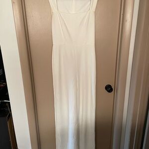 White Long Pant Jumpsuit/Romper